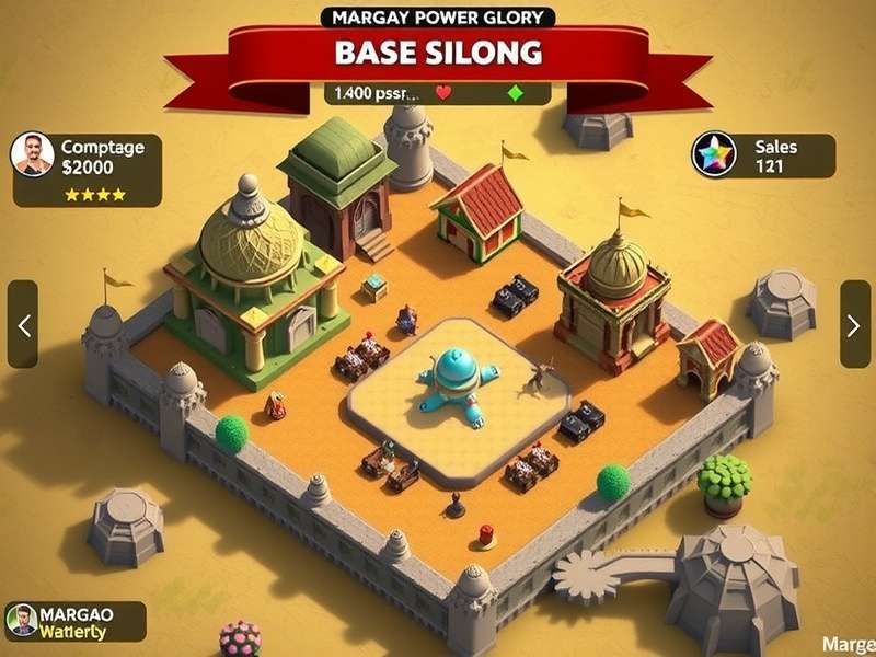 Margao Power Glory gameplay screenshot showing Indian-themed environments